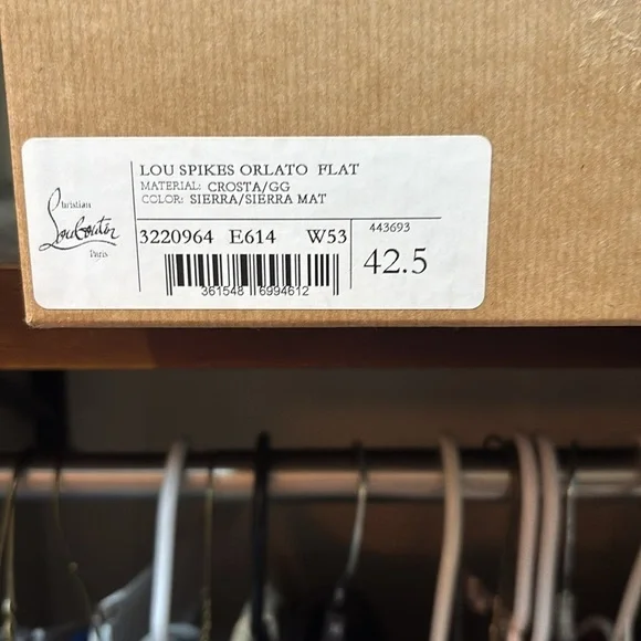 NWT Christian Louboutin Spikes Orlato Flat in Brown Retails at $1045 - Picture 8 of 8